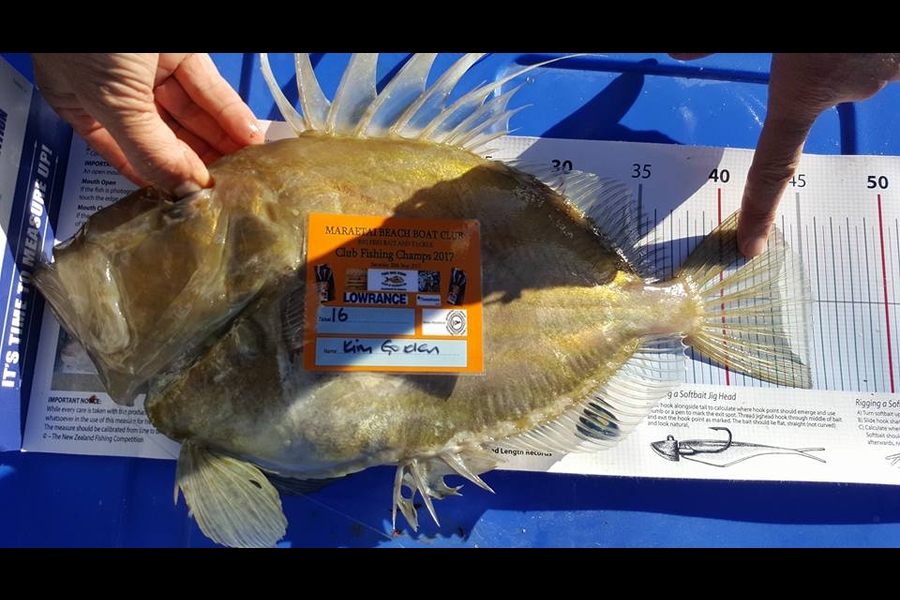 Kim Gorden caught this 45.5cm John Dory at Waiheke Island during The Export NZ Fishing Competition