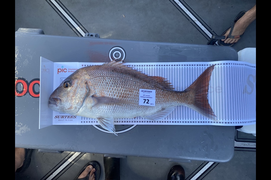 Corey Campbell caught this 61.5cm Snapper at Coromandel during The Export NZ Fishing Competition