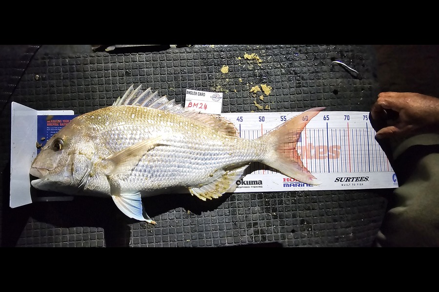 Rochelle Dunn caught this 57.0cm Snapper at Northland during The Export NZ Fishing Competition